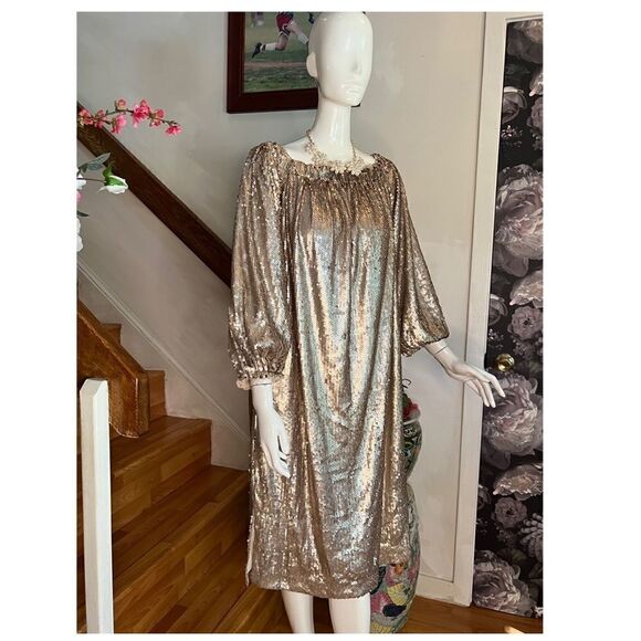 Anthropologie Calliope Sequined Midi Dress - Picture 5 of 7